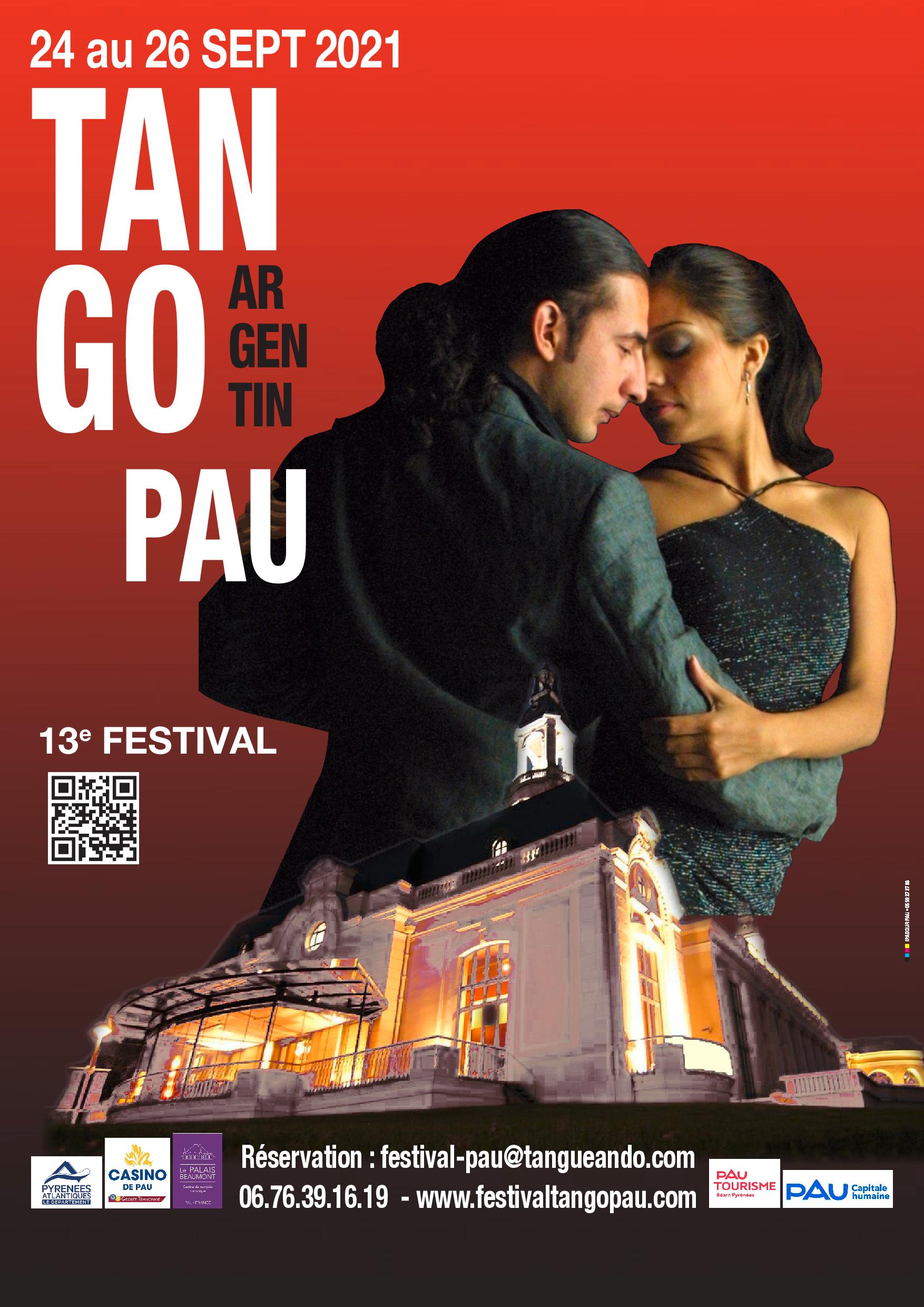 13e FESTIVAL de Tango Argentin - Pau Couleur Tango - du 24 au 26 septembre 2021